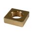 Brass square washer SW16 D10